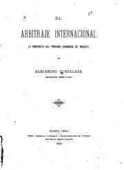 Cover of: El arbitraje internacional by Alejandro Guesalaga