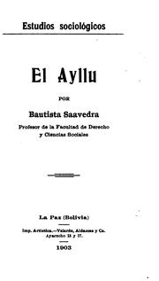 Cover of: El ayllu