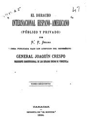 Cover of: El derecho internacional hispano-americano by Rafael Fernando Seijas