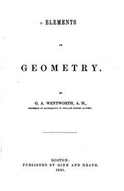 Cover of: Elements of geometry.