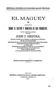 Cover of: El maguey. by José C. Segura