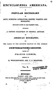 Encyclopædia americana by Francis Lieber