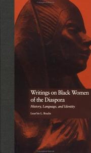 Cover of: Writings on Black women of the diaspora: history, language, and identity