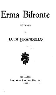 Cover of: Erma bifronte; nobelle by Luigi Pirandello