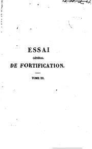 Essai général de fortification et d'attaque et défense des places by Henri Jean Baptiste de Bousmard