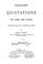 Cover of: Excellent quotations for home and school ...