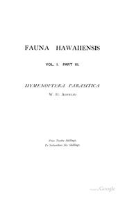 Cover of: Fauna hawaiiensis