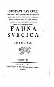 Fauna svecica by Paykull, Gustaf von freiherre