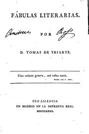 Cover of: Fábulas literarias by Tomás de Iriarte y Oropesa