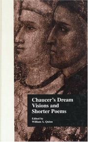 Cover of: Chaucer's dream visions and shorter poems