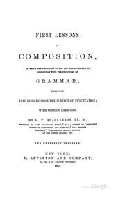 Cover of: First lessons in composition