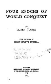 Cover of: Four epochs of world conquest