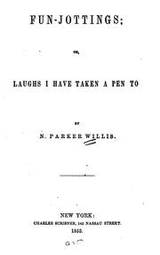 Cover of: Fun-jottings by Nathaniel Parker Willis
