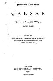 Cover of: The Gallic war