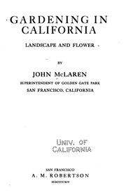 Cover of: Gardening in California
