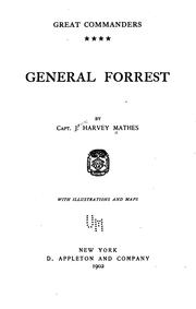 Cover of: General Forrest by Mathes, James Harvey