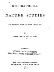 Cover of: Geographical nature studies by Frank Owen Payne