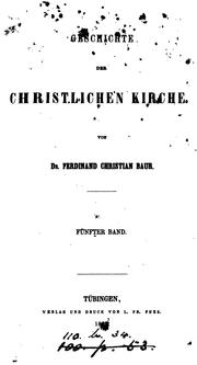 Cover of: Geschichte der christlichen Kirche.