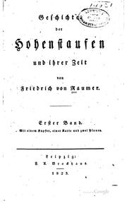Cover of: Geschichte der Hohenstaufen und ihrer zeit.