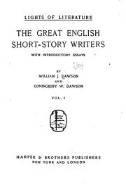 The great English short-story writers