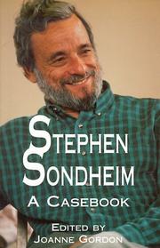 Cover of: Stephen Sondheim: A Casebook (Garland Reference Library of Humanities)