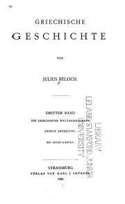 Cover of: Griechische geschichte