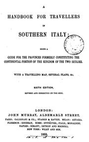 Cover of: Handbook for travellers in Southern Italy