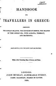 Cover of: Handbook for travellers in Greece