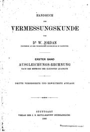 Cover of: Handbuch der Vermessungskunde