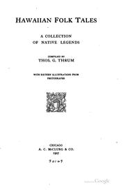 Hawaiian folk tales by Thomas G. Thrum