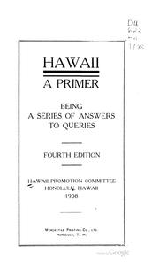 Cover of: Hawaii by Hawaii promotion committee, Honolulu