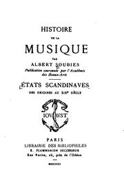 Histoire de la musique by Albert Soubies