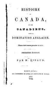 Cover of: Histoire du Canada by M. Bibaud