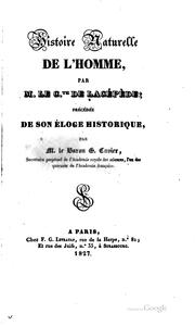 Cover of: Histoire naturelle de l'homme