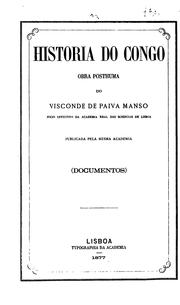 Historia do Congo by Paiva Manso, [Levy Maria Jordão] visconde de