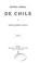 Cover of: Historia jeneral de Chile