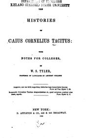 Cover of: The histories of Caius Cornelius Tacitus: with notes for colleges