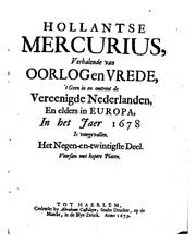 Cover of: Hollandse mercurius by verhalende de voornaemste saken van staet, 