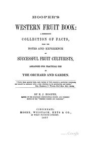 Cover of: Hooper's Western fruit book by Edward James Hooper