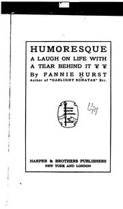 Cover of: Humoresque: a laugh on life with a tear behind it