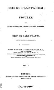 Cover of: Icones plantarum by Hooker, William Jackson Sir