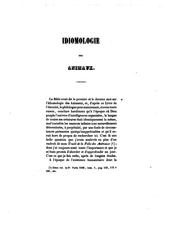 Cover of: Idiomologie des animaux: ou Recherches historiques, anatomiques, physiologiques, philologiques, et glossologiques sur le langage des bêtes