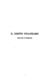 Cover of: Il diritto finaniario by Giovanni de Santis
