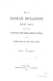 Cover of: Indian bulletin for 1867 [-1868] ...