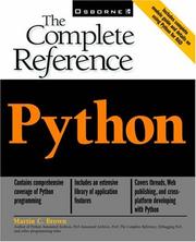 Python by Martin C. Brown