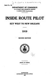 Cover of: Inside route pilot. by United States. Coast and Geodetic Survey.