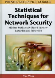 Cover of: Statistical techniques for network security: modern statistically-based intrusion detection and protection