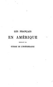 Cover of: Français en Amérique pendant la guerre de l'indépendance des États-Unis 1777-1783