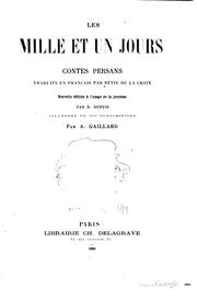 Cover of: Les mille et un jours by François Pétis de La Croix