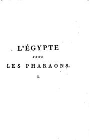 Cover of: L' Egypt sous les Pharaons by Jean-François Champollion